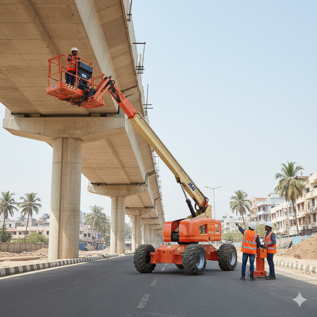 Truck-mounted cherry picker placeholder